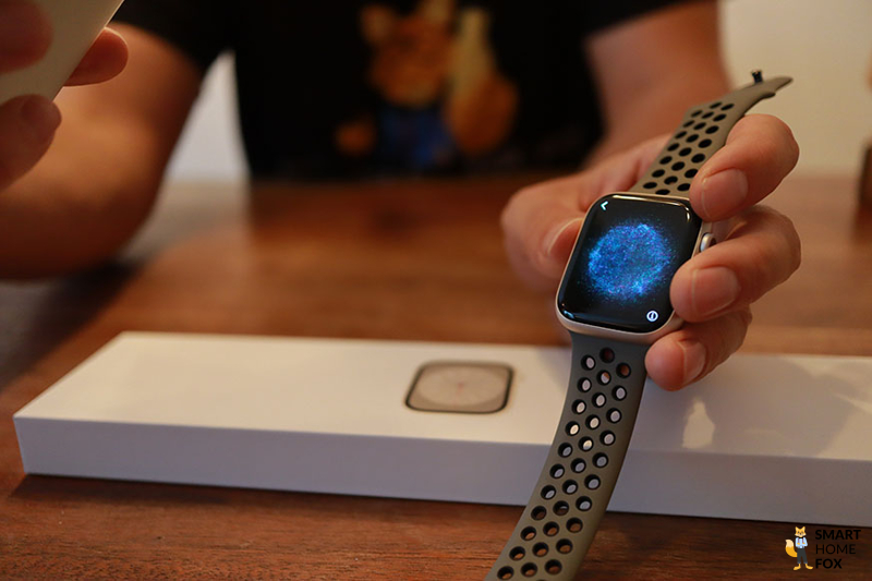 You can see the breathing exercises on the Apple Watch 8.